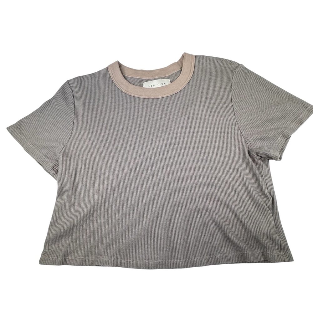 !!!!! SOLD !!!!! Women's Medium Tan Stretch Soft Lightweight Shirt Two Tone